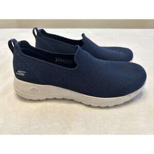 Skechers Women’s Size 6 Blue Go Walk Joy Gen 5 Goga Mat Stretch Slip on Shoes